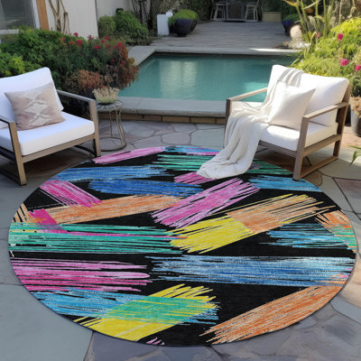 Tapis noir intérieur / extérieur lavable à la machine Cinead ACN1696