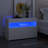1/2x Bedside Cabinet & LED Lights Couch Table Furniture Multi Colors