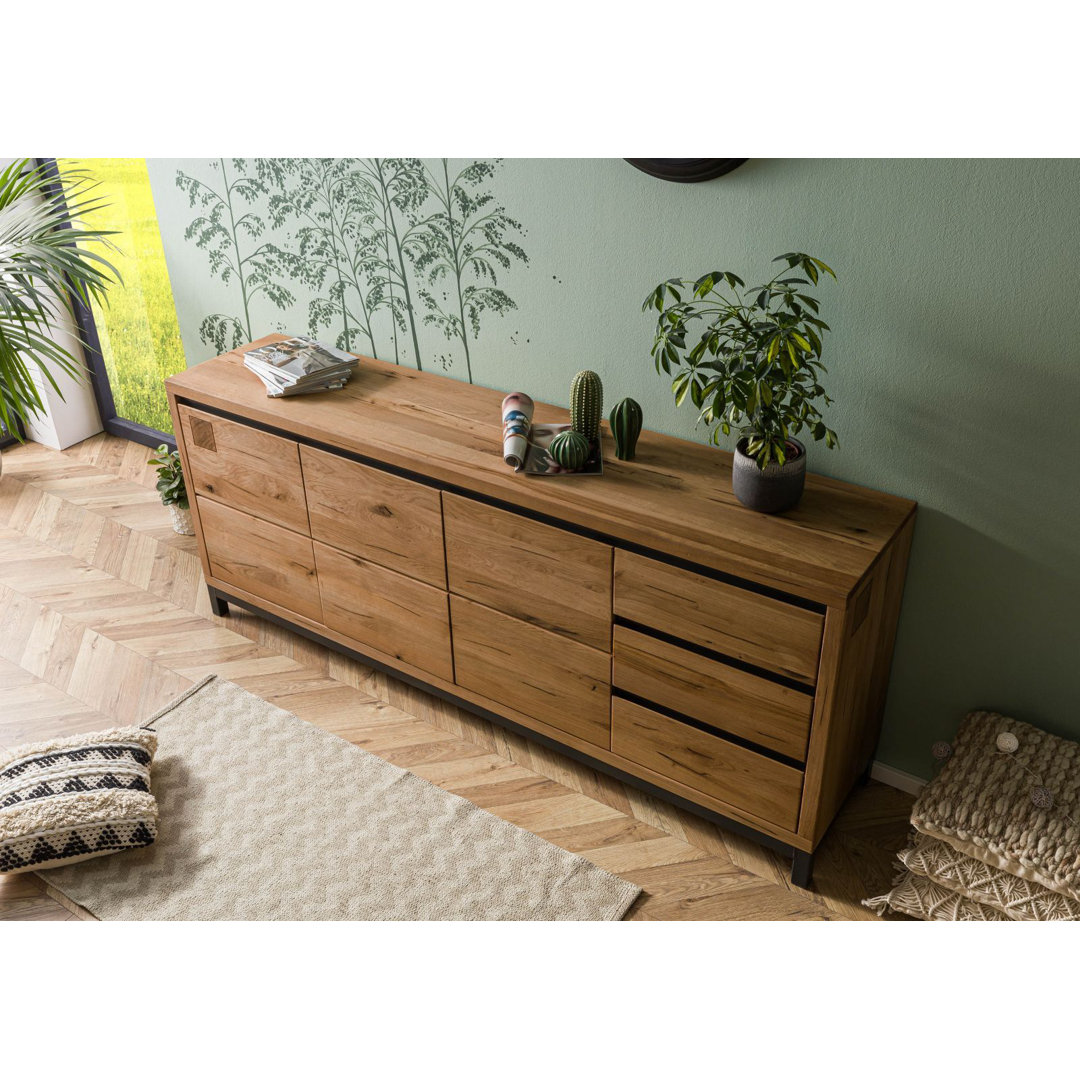 Sideboard Villanders aus Massivholz 210 cm