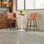 Ensemble de 2 tabourets de comptoir de style Mid-Century moderne - 2 tabourets de bar en similicuir avec pieds en métal-676736816