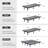 Adjustable Bed with 8'' Memory Foam Mattress, Massage, Zero Gravity, Wireless Remote & App Control-748005416