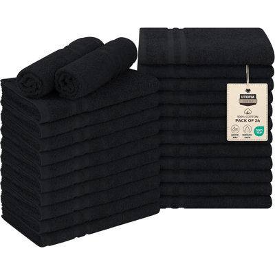 Cotton Bleach Proof Salon Towel  Bleach Safe Gym 100% Cotton Hand Towel, 24 Pack