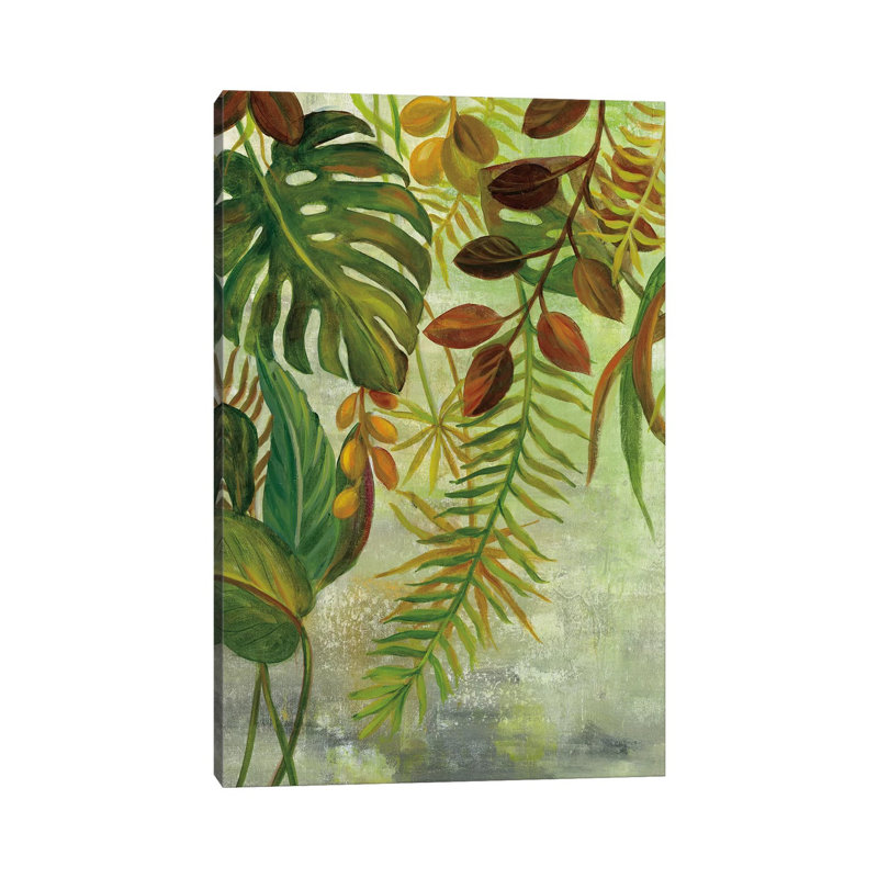 Tropical Greenery I by Silvia Vassileva - Wrapped Canvas Painting, 20.32 cm H x 30.48 cm W