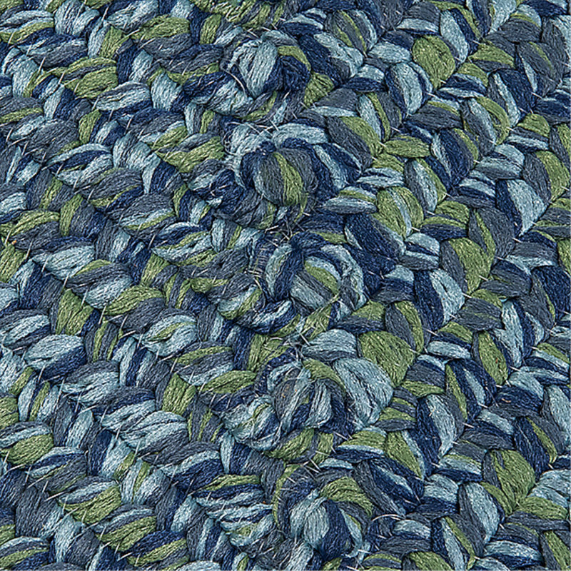 Tapis intérieur / extérieur Ashiah - Vague bleue, Tapis de couloir 2 pi x 6 pi