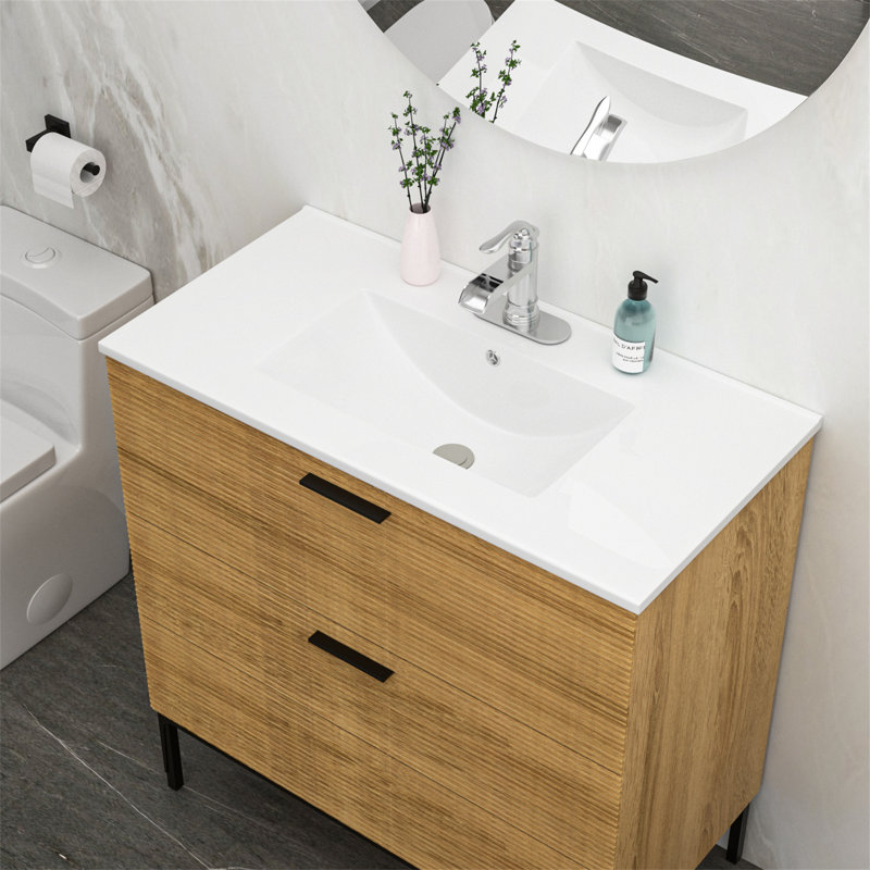 36'' Ceramic Bathroom Vanity Top with Sink