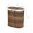 Handwoven Double Lidded Oval Hamper Sorter-747638727