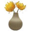 Vase en céramique côtelé beige moderne Modern-1427465983