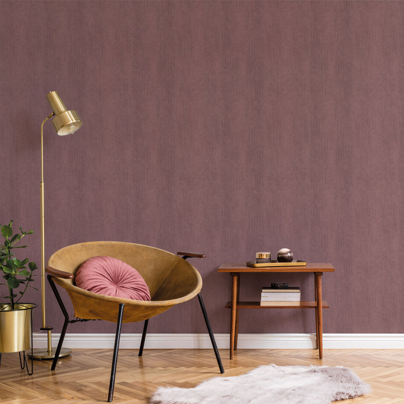 Dasen 10.05m x 53cm Textured Matte Paste the Wall Wallpaper Roll, Purple
