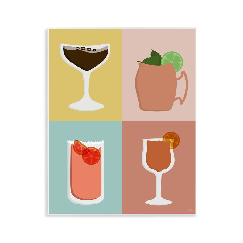 "Mixed Cocktail Drinks", art mural par Natalie Carpentieri