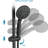 7-Spray Handheld Shower With 5 Inch Rain And 26" Adjustable Slide Bar, 1.8Gpm Dual Flow, Installation, , Black Abs Stainless Steel, Angle-Adjustable Alloy Head, 7 Spray Modes For Bathroom Use & , ,-125483909