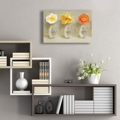 «Poppy Palette C» par Danhui Nai, art mural en verre acrylique