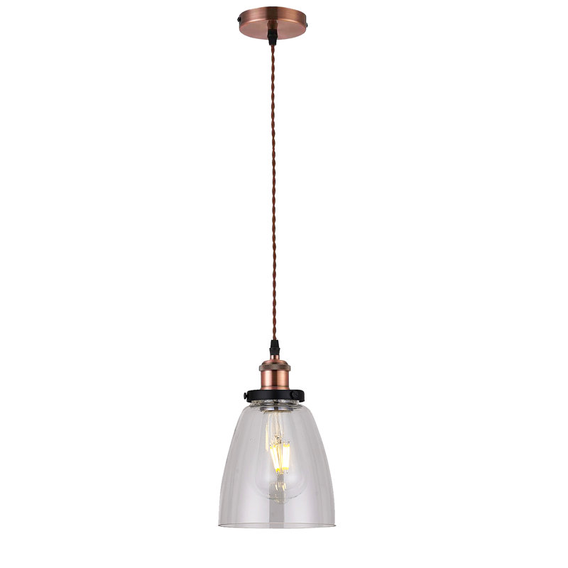 Margarita 1 - Light Single Pendant, Copper, Clear