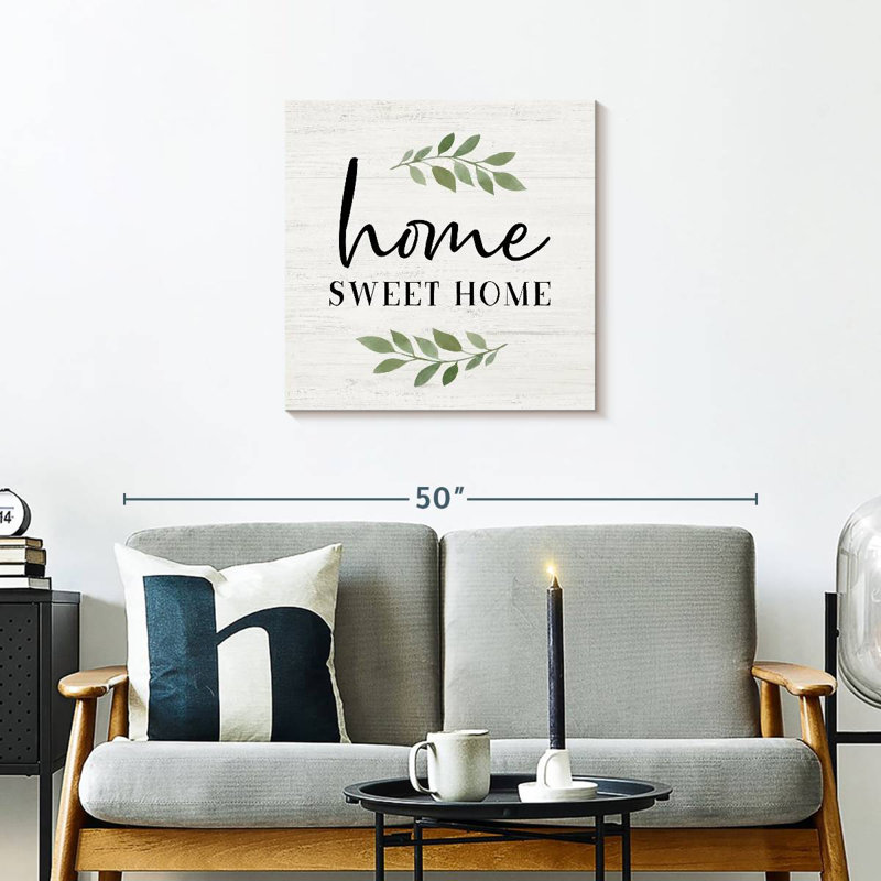 Plaque murale Home Sweet Home, H 24 po x l 24 po