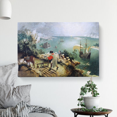The Fall Of Icarus by Pieter Bruegel The Elder - Wrapped Canvas