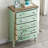 Green Solid + Manufactured Wood Accent Cabinet