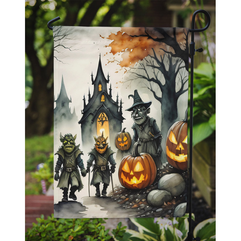 Drapeau de jardin Orcs Spooky Halloween