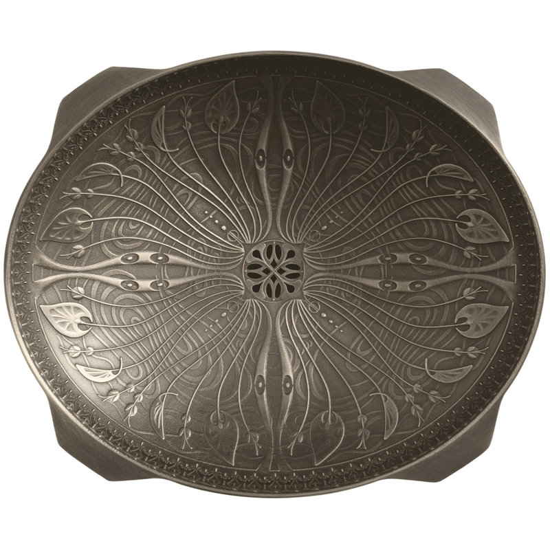 Briolette Glass Circular Vessel Bathroom Sink