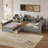 L-Shaped Daybed With Trundle, Drawer, And Usb-163008114