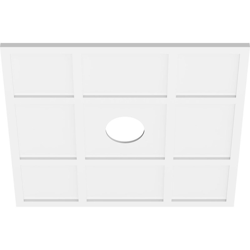 Médaillon de plafond contemporain Rubik, H 1 po x l 36 po x P 36 po