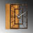 Hand-Painted Decorative Wooden Wall Clock, 19.3 x 22.8 inches | 100% Wood with Silent Mechanism, 0.8-inch Thickness | Unique Walnut & Brown Finish, Perfect for Living Room & Office Decor, Artisan Craftsmanship