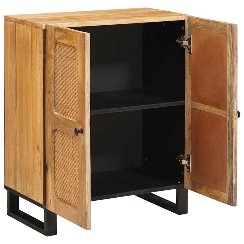 Solid Wood Rectangle Accent Cabinet
