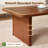 47.2" Modern Farmhouse Coffee Table with Solid Pine Legs & Rounded Corners-1454632536