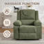 Fauteuil inclinable surdimensionné avec pivotement à 360 °, massage et chauffage, canapé simple pour le salon / la chambre à coucher-370551753