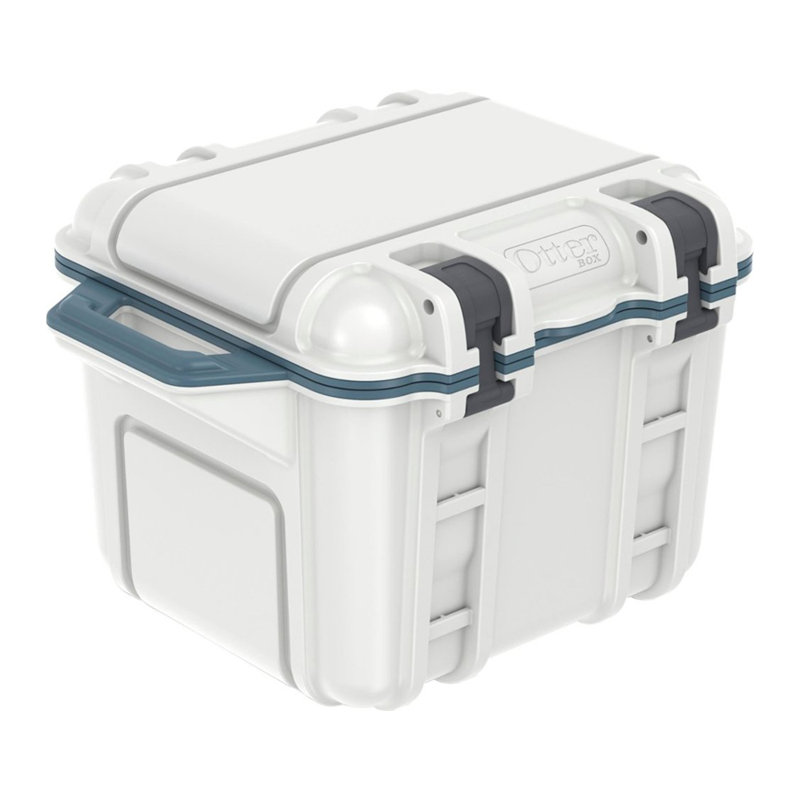 Refroidisseur d’extérieur résistant aux entreprises 25 qt., Blanc