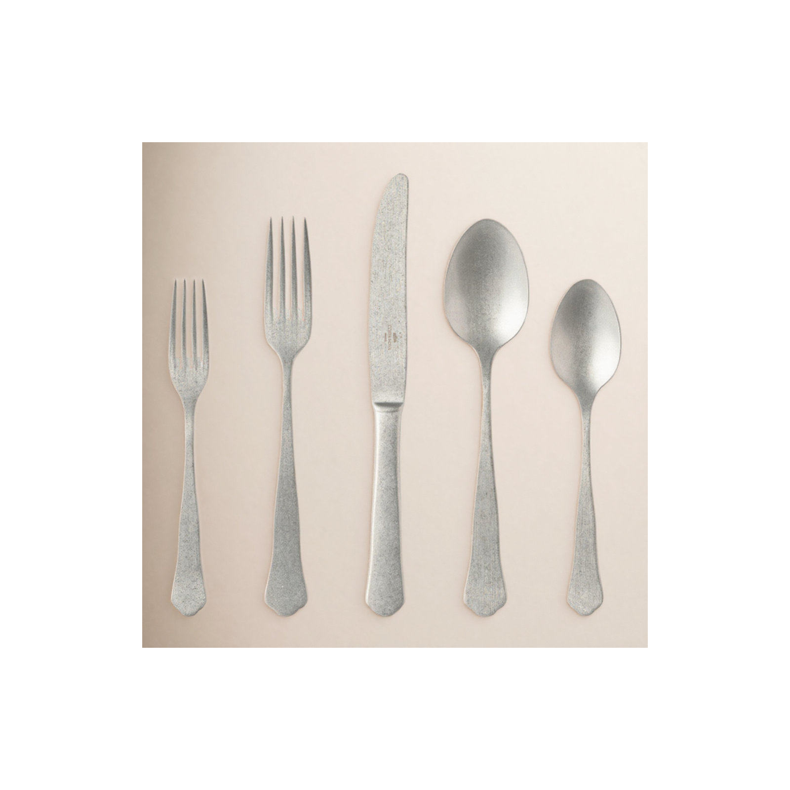 Prado Stainless Steel Flatware - Set of 5, Silver