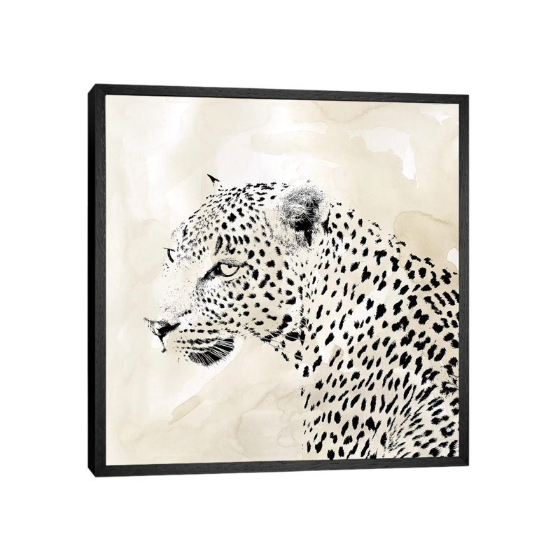 Leopard Spot II by Carol Robinson - Print on Canvas, Black Framed, 93.98 cm H x 93.98 cm W