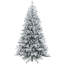 Arbre de Noël artificiel régulier (double) avec aiguilles blanches-952482242