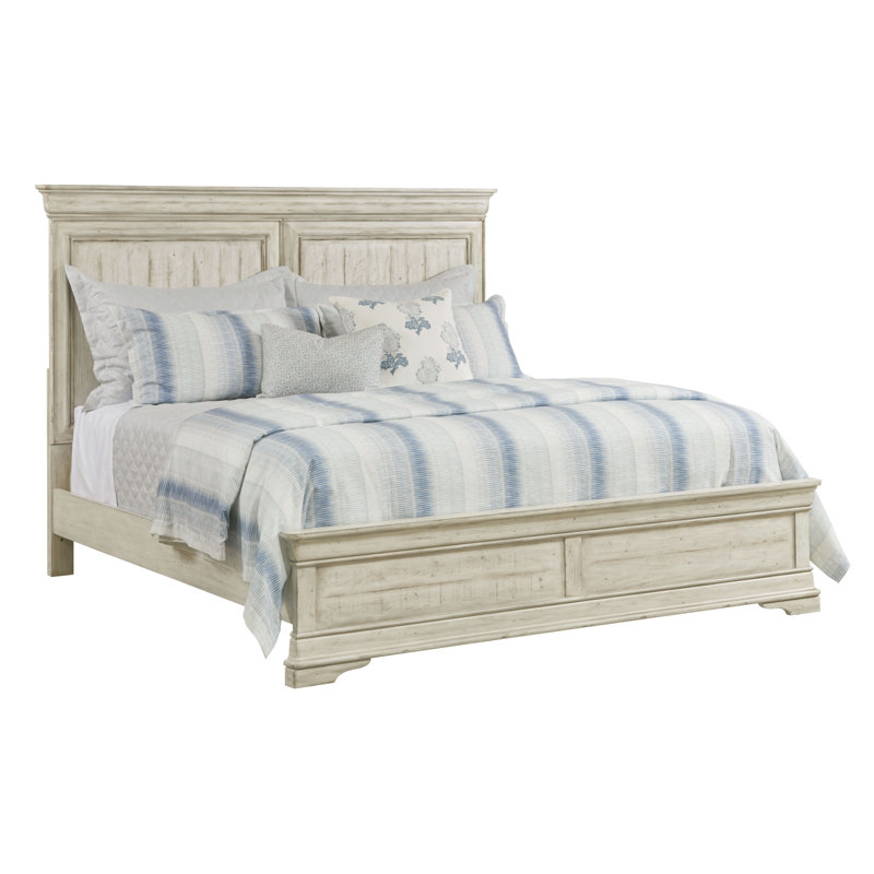 Shaylene Solid Wood Panel Bed, California King