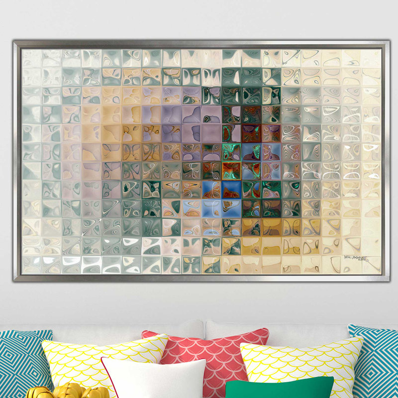 «Tile Art # 7, 2012» par Mark Lawrence, reproduction d'art graphique sur toile, H 39,5 po x l 63,5 po x P 2 po