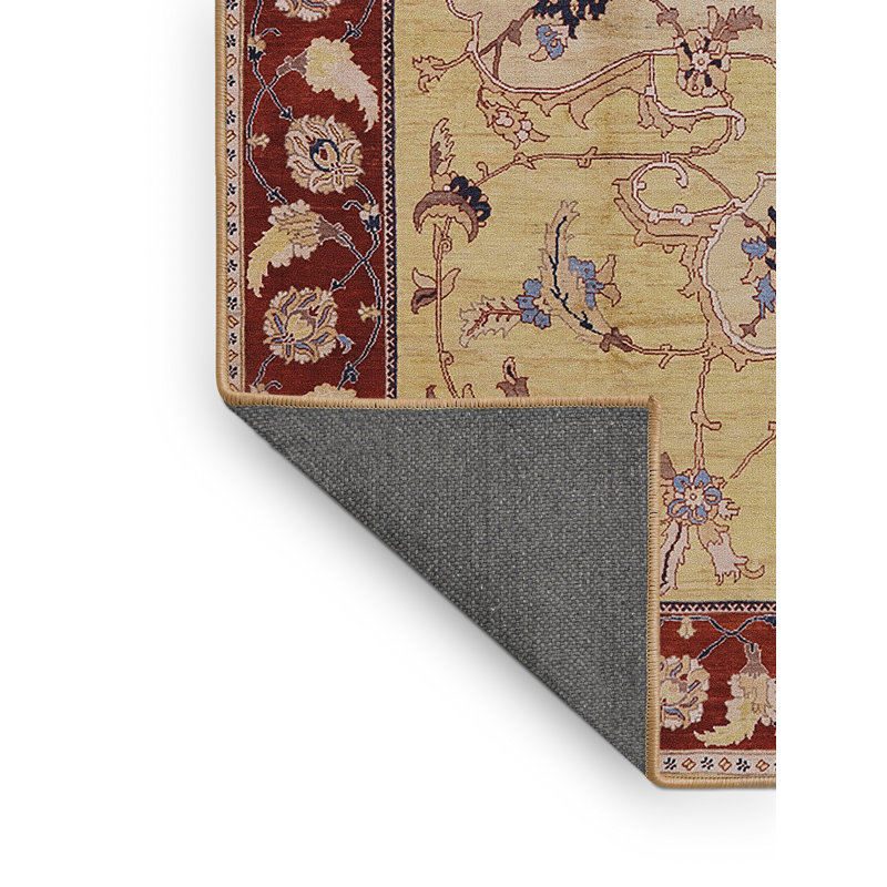 Tapis oriental rouge / beige Virgo, Rectangle 7 pi x 10 pi