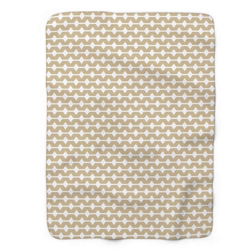 Couverture sherpa de qualité supérieure 1 pièce Ocean Sand White, Grand lit