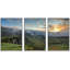 Paysage naturel, lever de soleil sur les vertes collines, matin, lueur, photographie de paysage, réalisme, décor panoramique-104074411-104074412