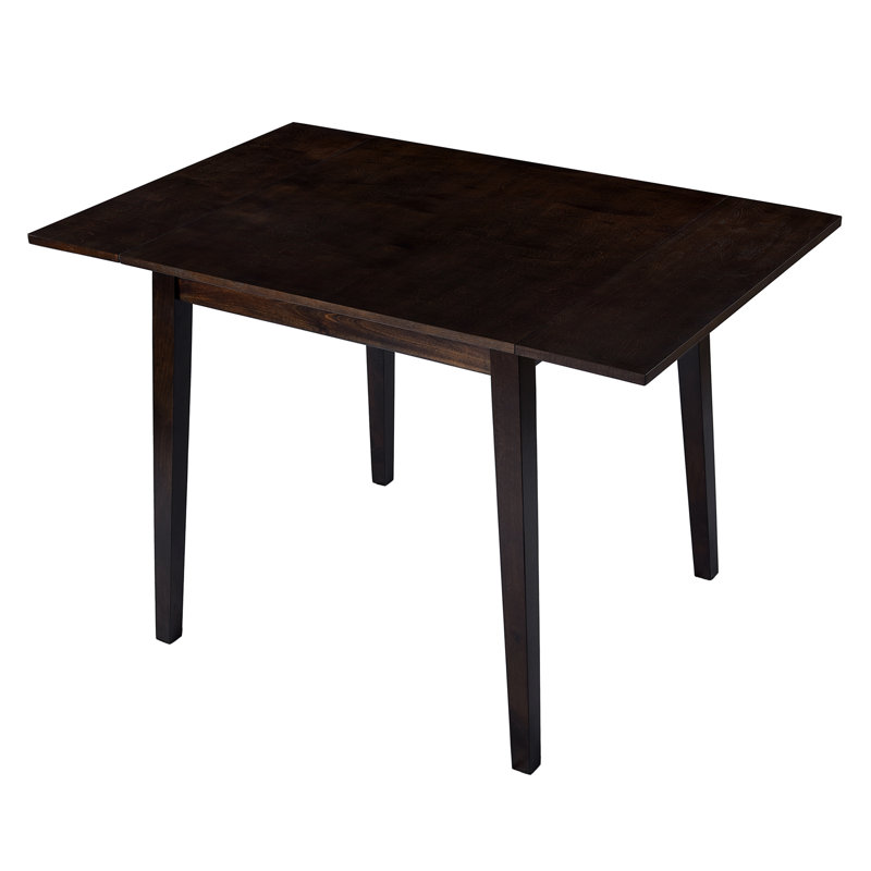 29"- 45" Extendable Dining Table for 4, Folding Kitchen Table with Rubberwood Legs