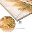 Toile peinte à la main à la feuille d'or 24 po x 36 po, encadrée de pierres intégrées pour la décoration de bureau, impression d'arbre abstrait d'automne et décorations en pierre, salon, chambre à coucher