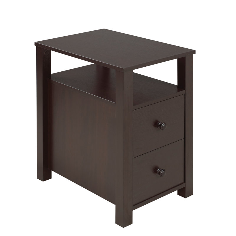 Adino Accent Table, Dark Cherry
