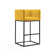 Upholstered Counter Stool with Metal Frame