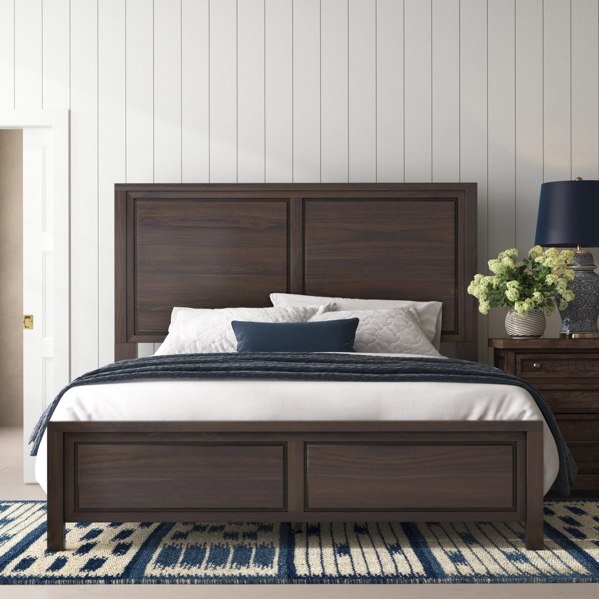 Solid Wood Bed, Queen