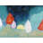 Mysterious Colorful Trees - Yellow Framed Canvas Art for Home