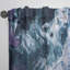 Bleu et violet liquide art marbre - rideau moderne - velours obscurcissant - 1 panneau