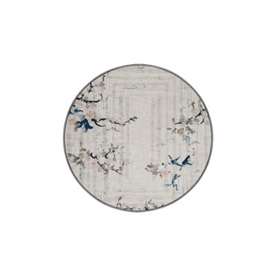 Machine Washable Gray Area Rug