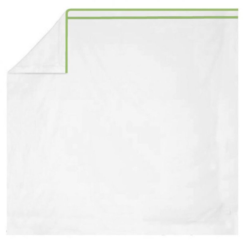 400TC Embroidery & Border Cotton 4 Piece Sheet Set Fitted Sheet Fits Upto 16" Deep Pocket, Sage