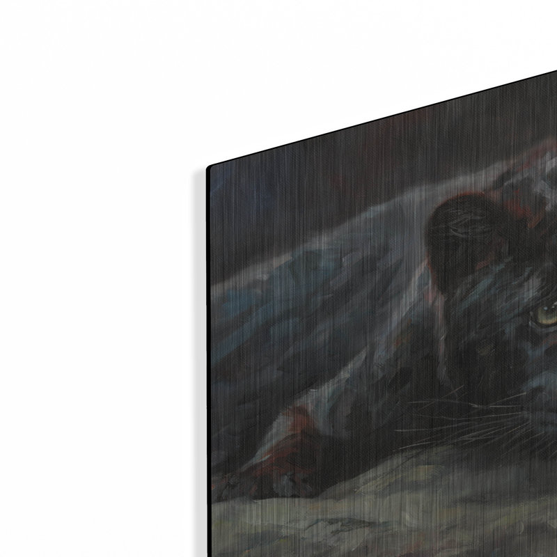 «Black Panther 42» par David Stribble, art mural en métal, H 16 po x l 24 po