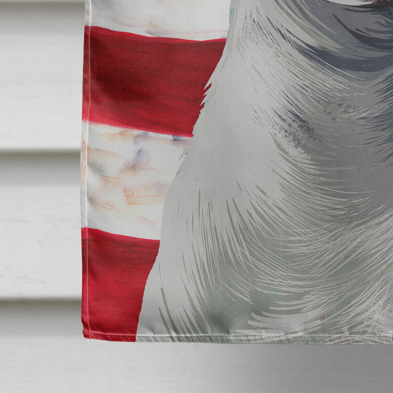 Polyester à 2 côtés 28 x 40 po drapeau maison, Bouledogue américain