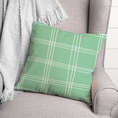  Housse et insert de coussin carré Mint Grid