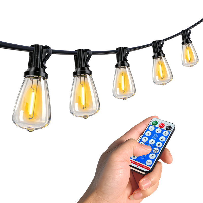 Guirlande de 60 lumières pour l'extérieur, H 4 po x l 708 po x P 2 po