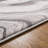 Charniqua Marble Swirl Design Grey/Black Area Rug-1784817138